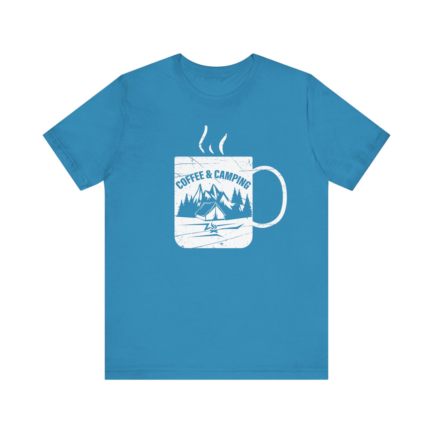 Camping & Coffee- Premium Comfort T-Shirt