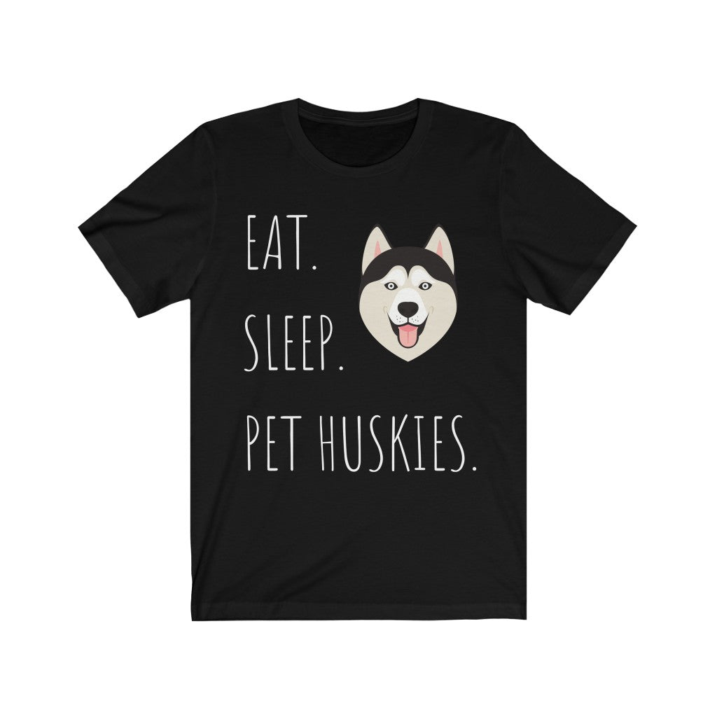 Eat. Sleep. Pet Huskies-Premium Comfort T-Shirt