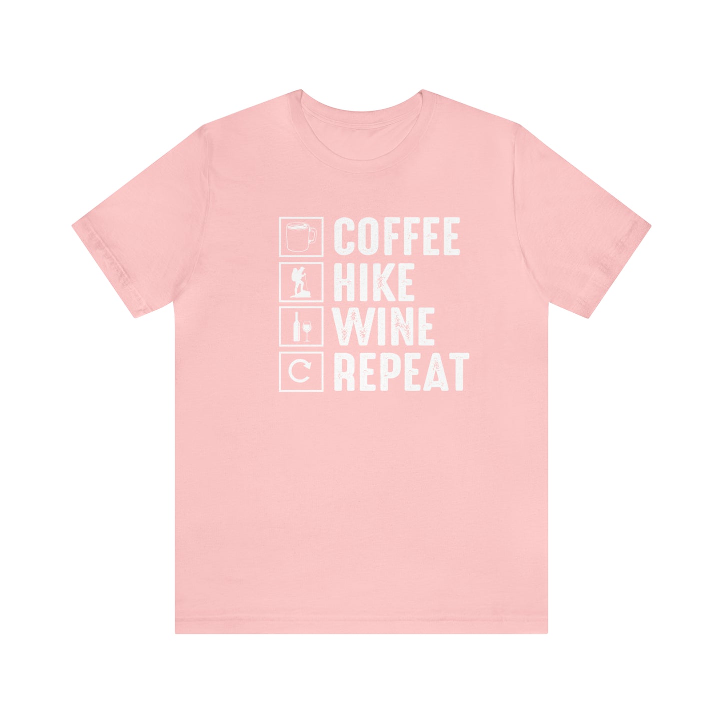 Coffee Hike Wine Repeat- Premium Comfort T-Shirt