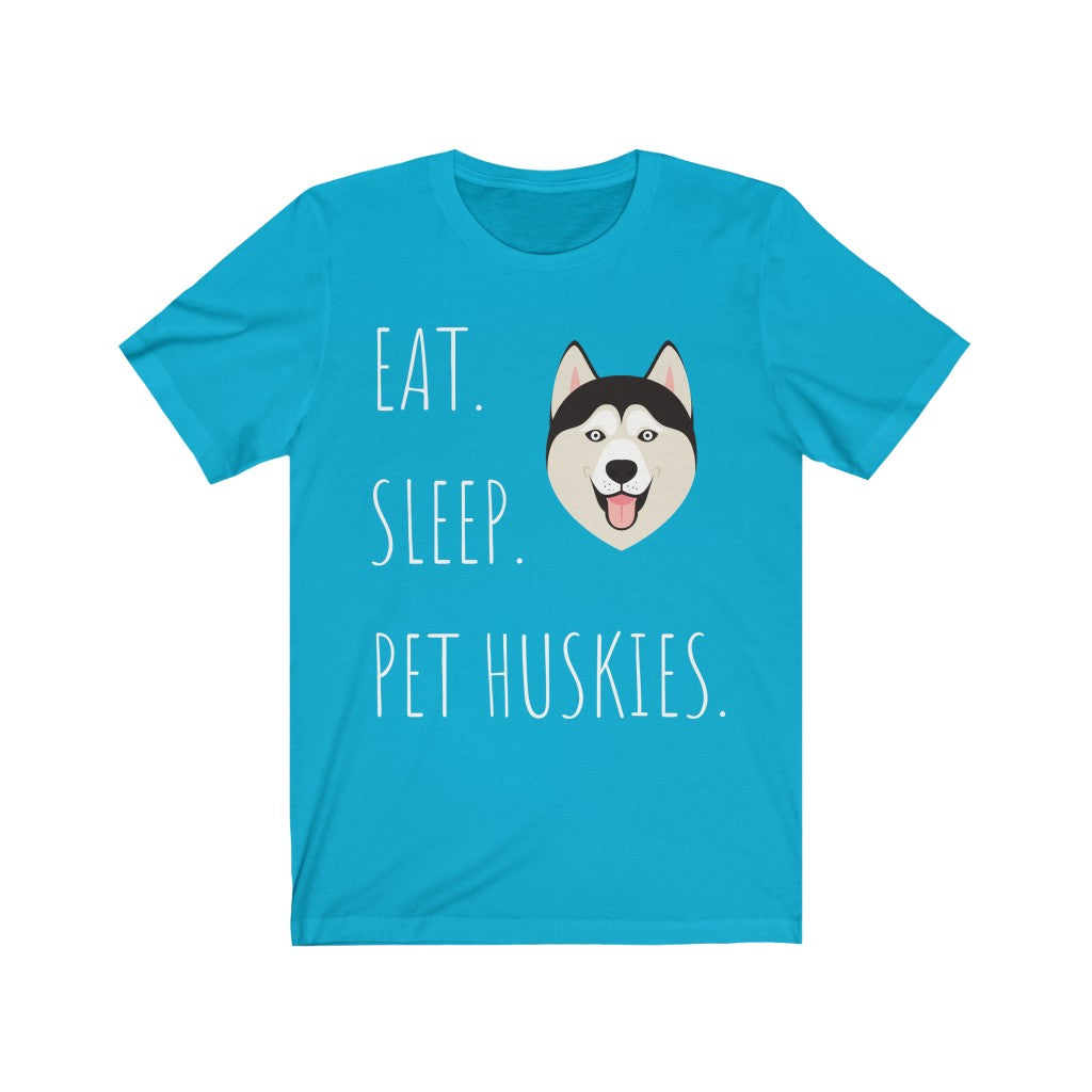 Eat. Sleep. Pet Huskies-Premium Comfort T-Shirt