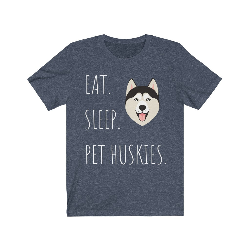 Eat. Sleep. Pet Huskies-Premium Comfort T-Shirt